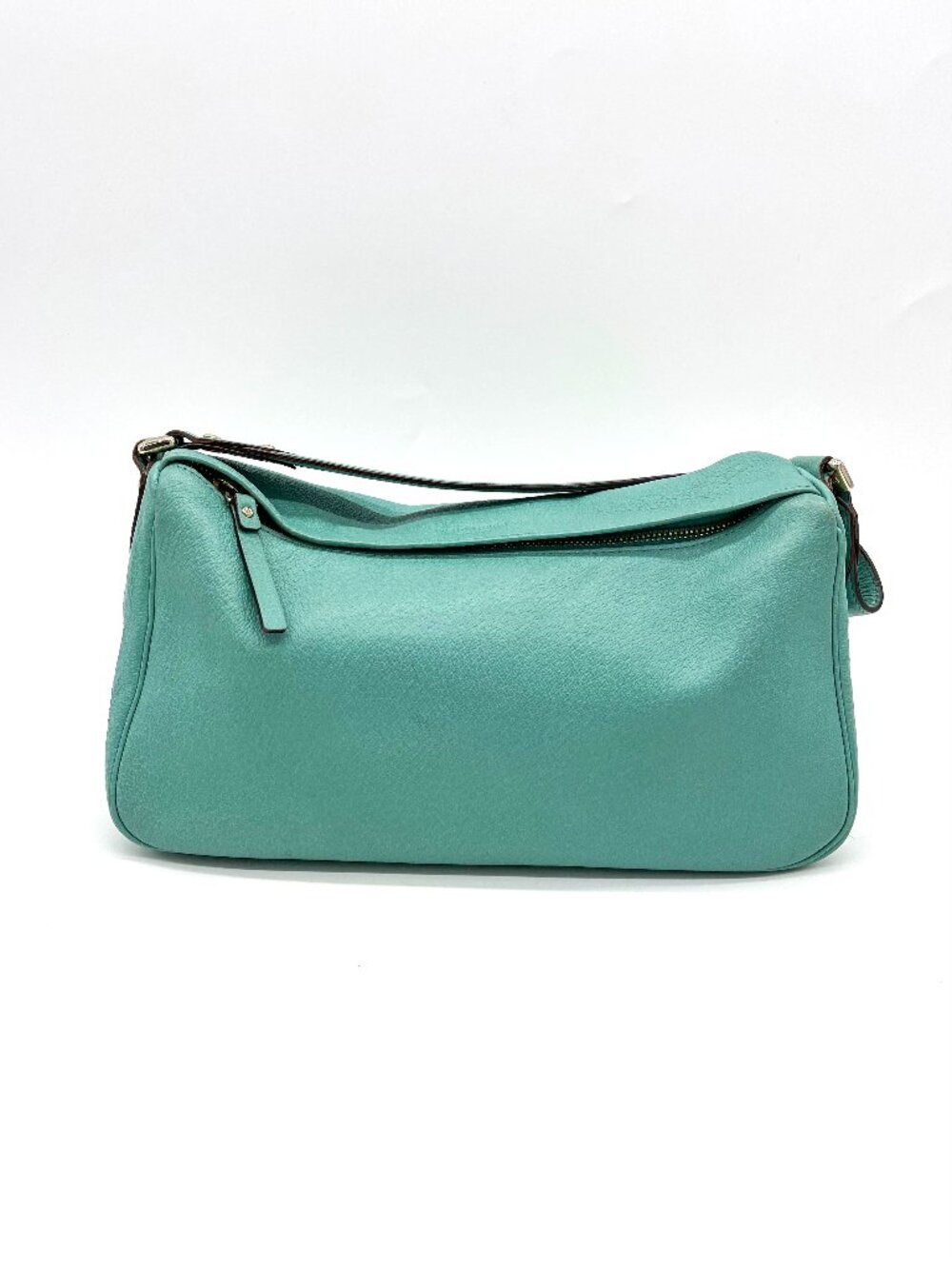 Kate Spade Turquoise Leather Shoulder Bag Short Strap Hobo Purse